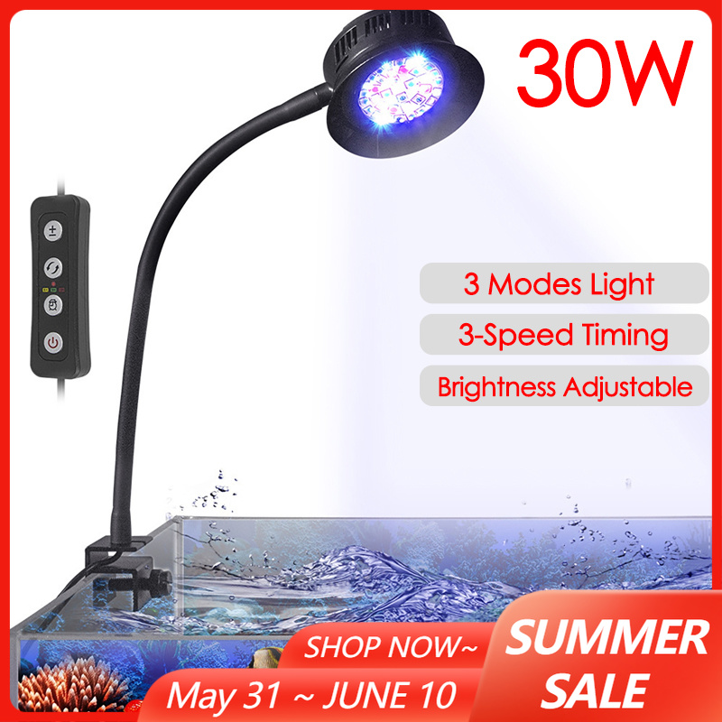 Marine Aquarium Lamp - 30W Aquarium Fish Tank Sea Water