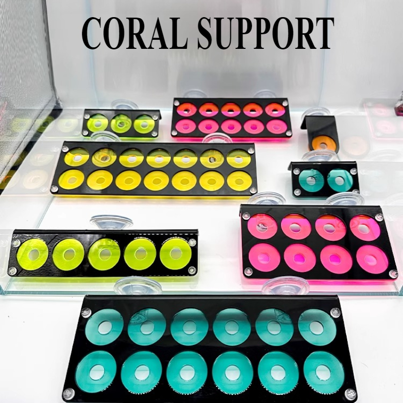 Marine Aquarium Aquascape - Acrylic Fluorescence SPS Coral Frag Bracket