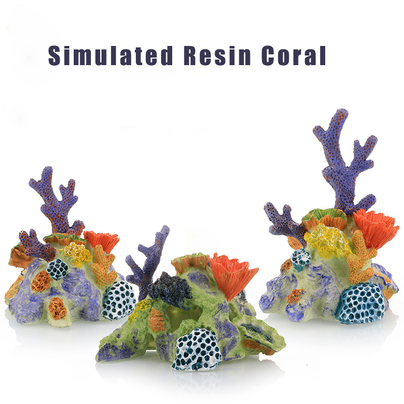 Marine Aquarium Aquascape - Aquarium Artificial Plant Simulated Coral Landscaping