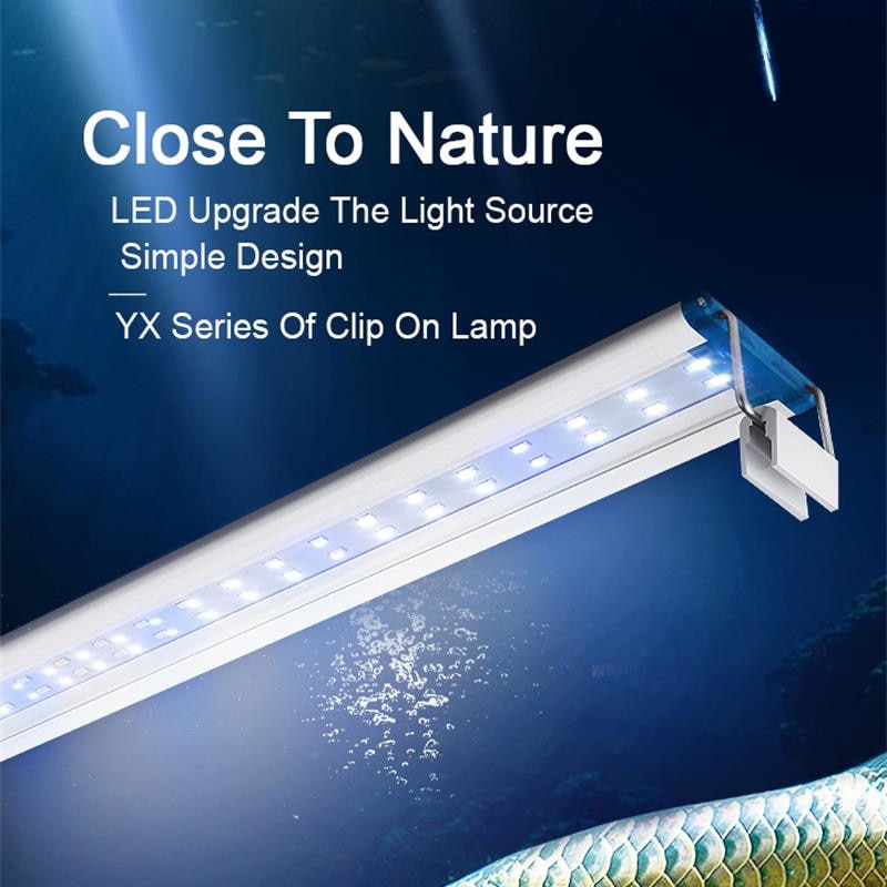 Marine Aquarium Lamp - Extensible Waterproof Clip on Lamp For