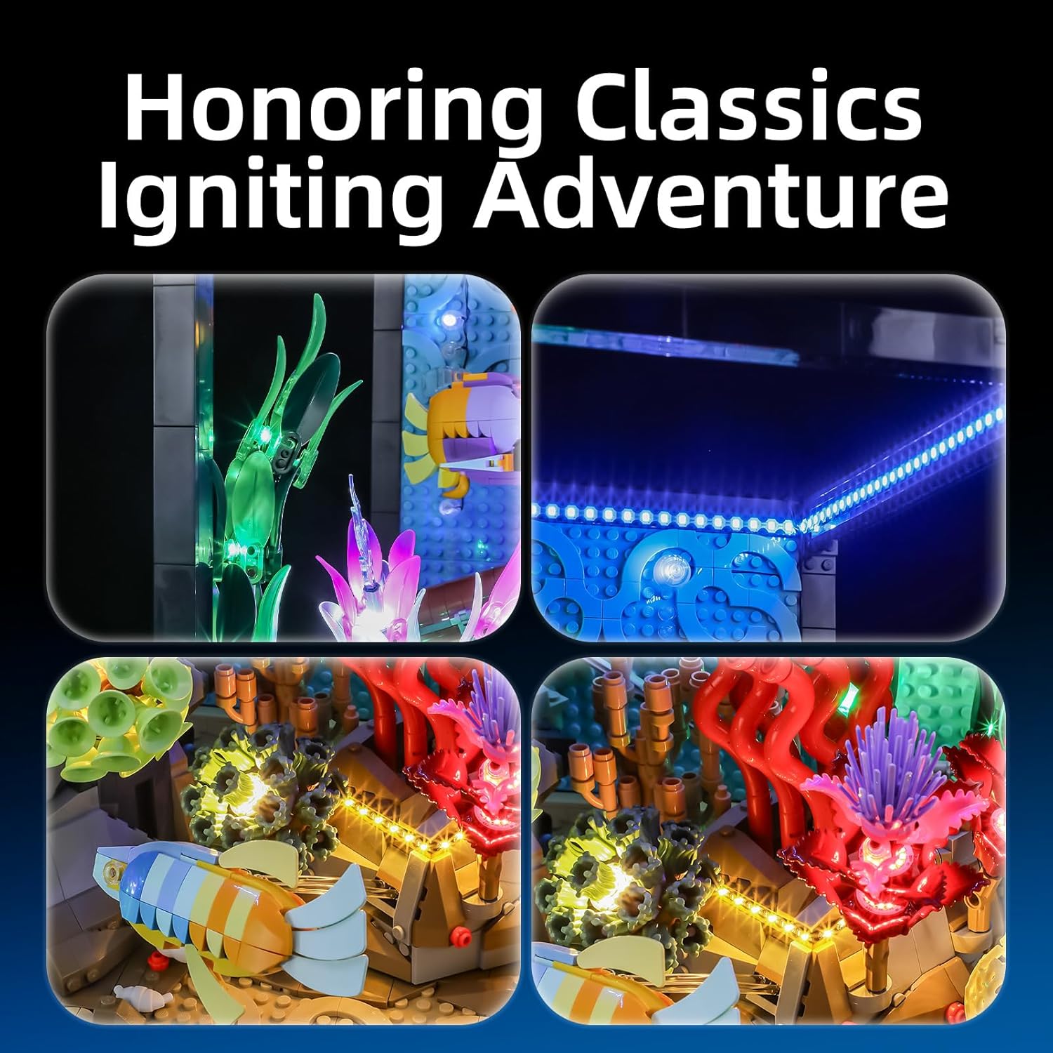 Hprosper LED Light for lego 10 - đánh giá và giá Marine Aquarium Lamp