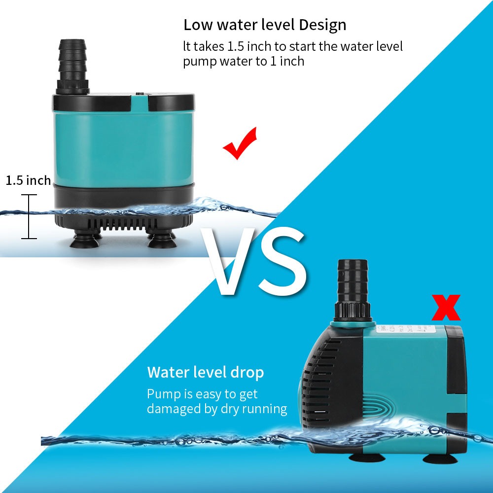 Ultra-quiet Submersible Circul - đánh giá và giá Aquarium Marine Filter