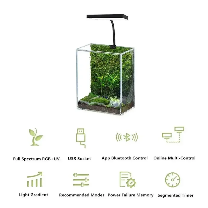 WEEK AQUA Mini 9 Pro USB Nano  - đánh giá và giá Marine Aquarium Lamp