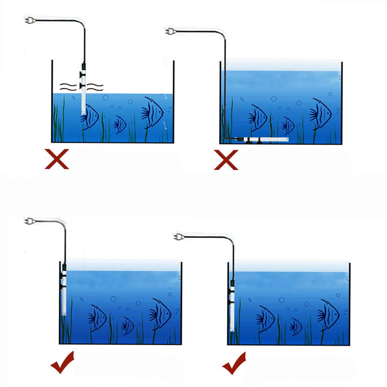 Submersible Heater Heating Rod - đánh giá và giá Marine Aquarium Lamp