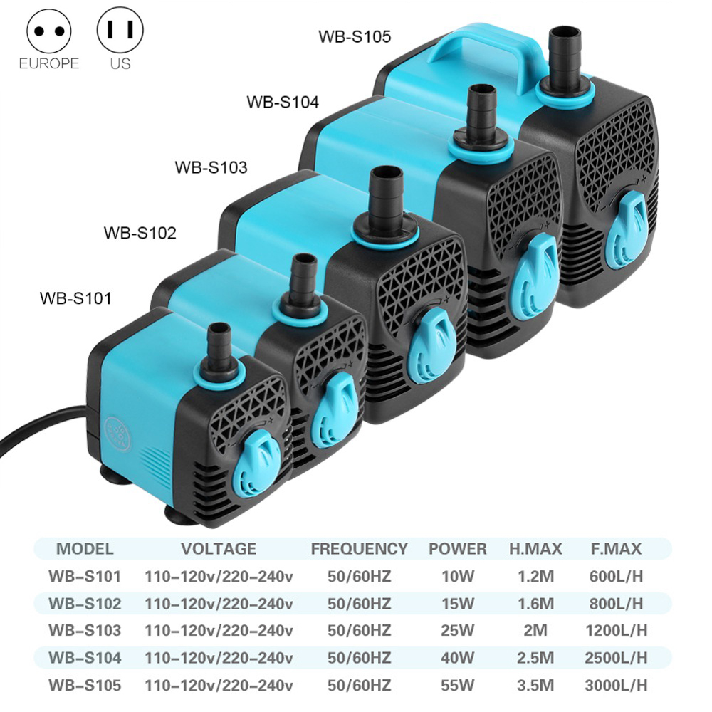 220V Ultra Quiet Submersible W - đánh giá và giá Aquarium Marine Filter