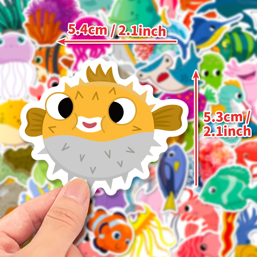 50Pcs Marine Life Stickers Dol - đánh giá và giá Marine Aquarium Aquascape