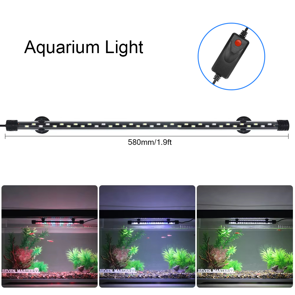 58CM  Aquarium Light LED Plant - đánh giá và giá Marine Aquarium Lamp