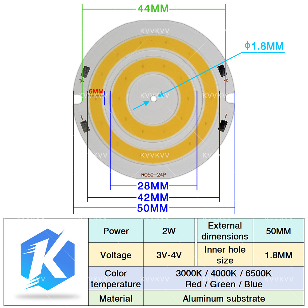 3V 4V Round COB LED Lamp Parts - đánh giá và giá Marine Aquarium Lamp