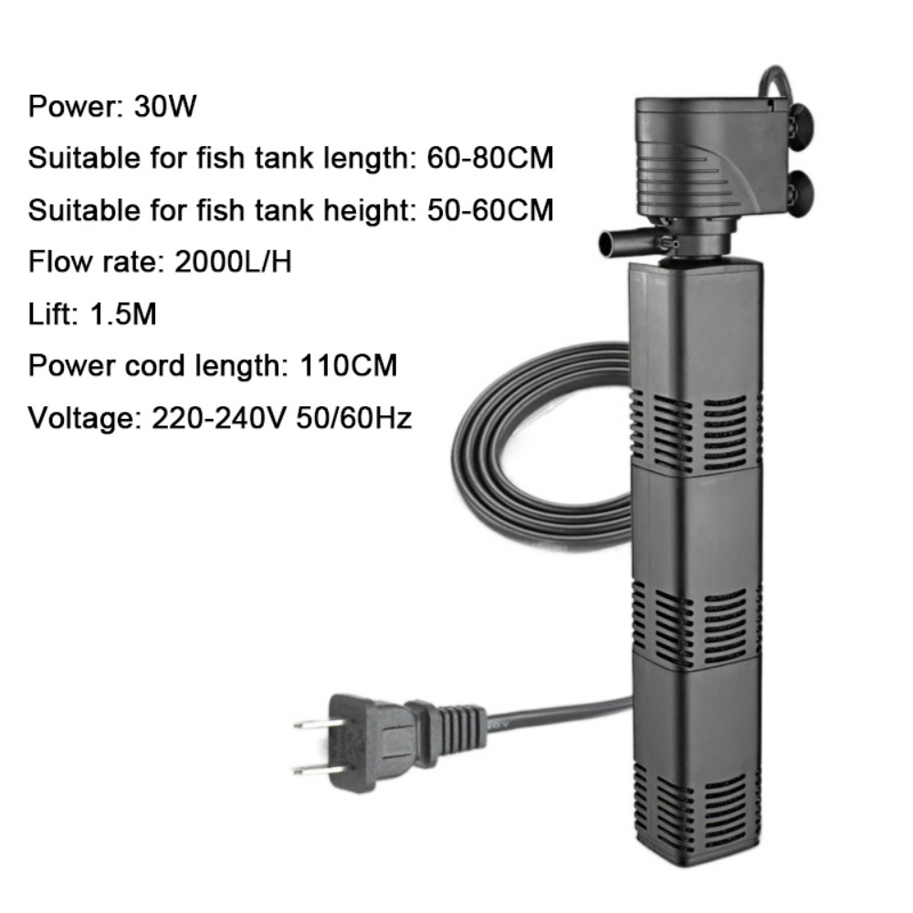 Plastic 3 in 1 Fish Tank Filte - đánh giá và giá Aquarium Marine Filter
