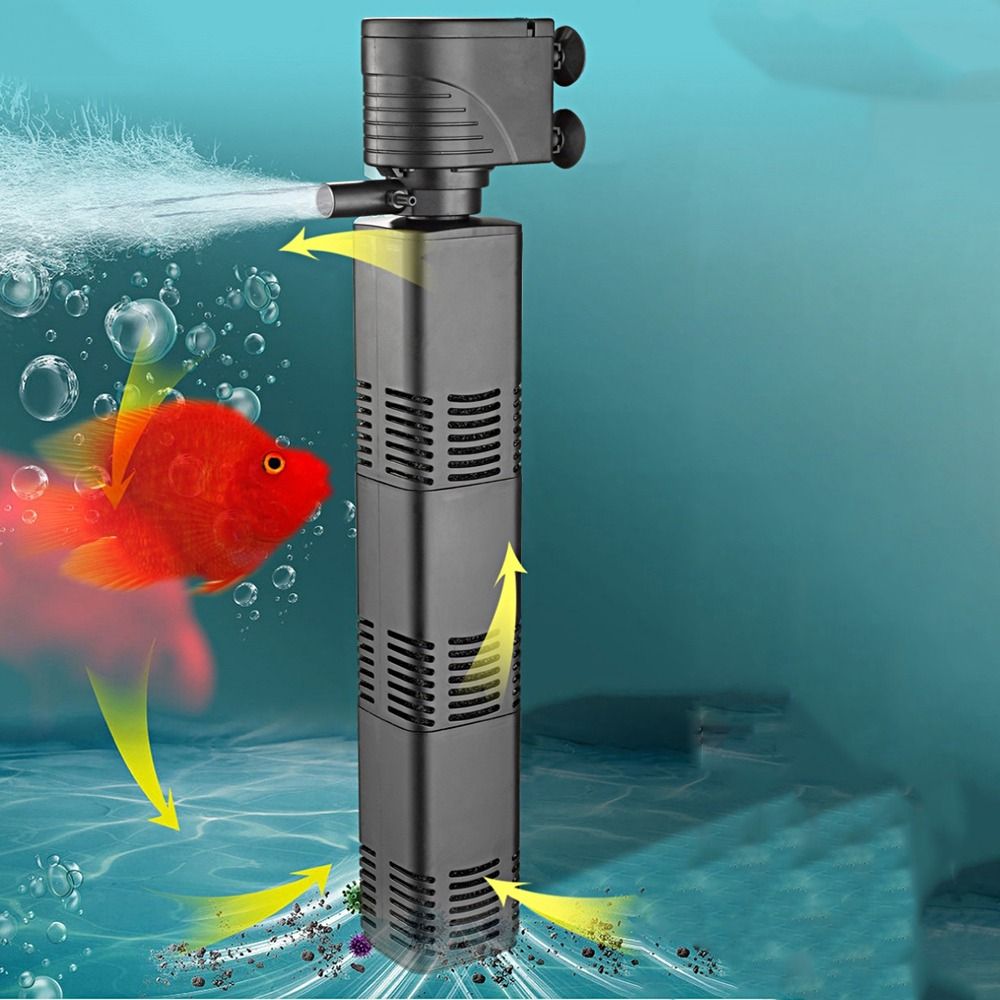 Plastic 3 in 1 Fish Tank Filte - đánh giá và giá Aquarium Marine Filter