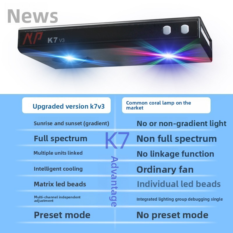 Noo-Psyche K7 Pro V4 WiFi Full - đánh giá và giá Marine Aquarium Aquascape