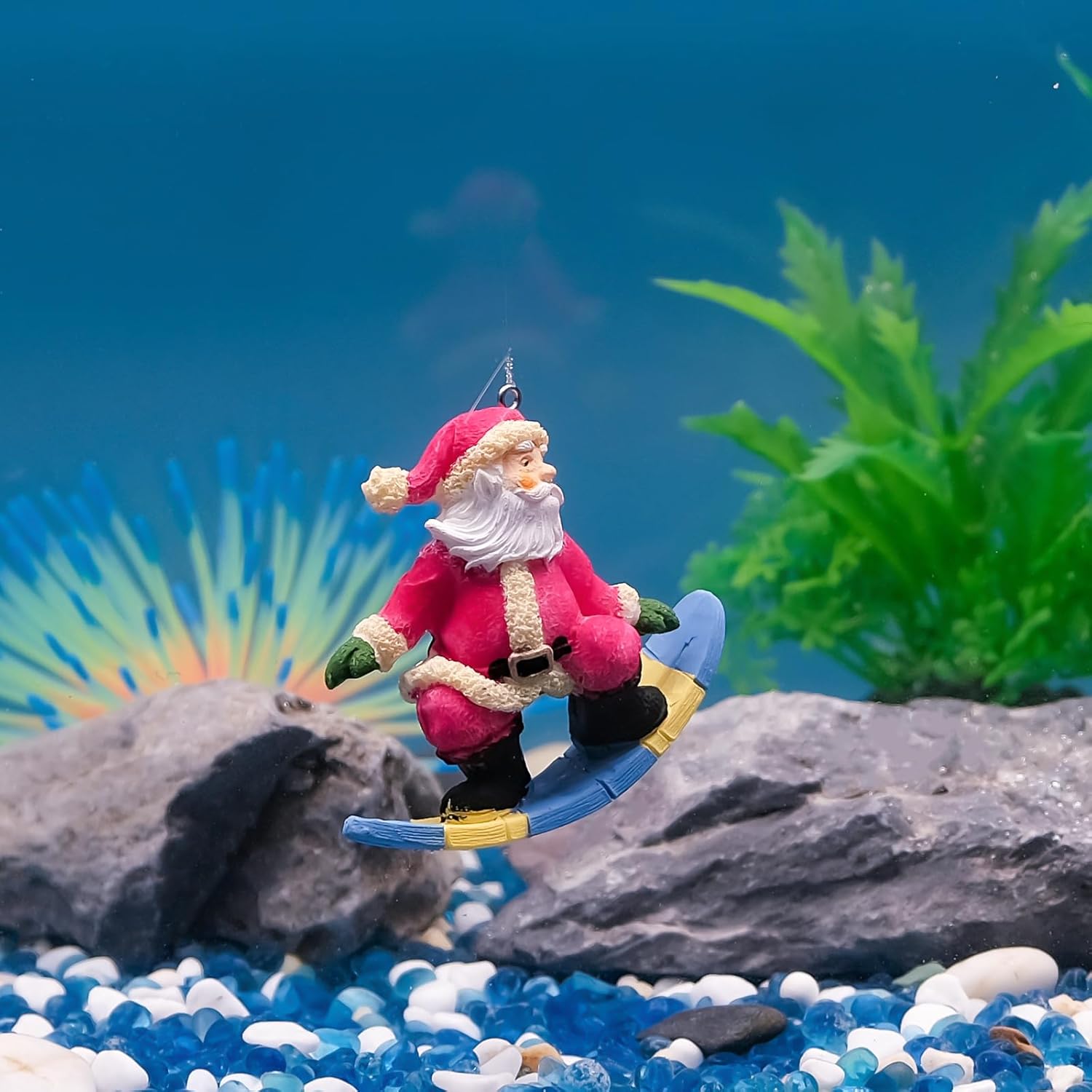 Resin Santa Claus Surfing Orna - đánh giá và giá Marine Aquarium For Sale