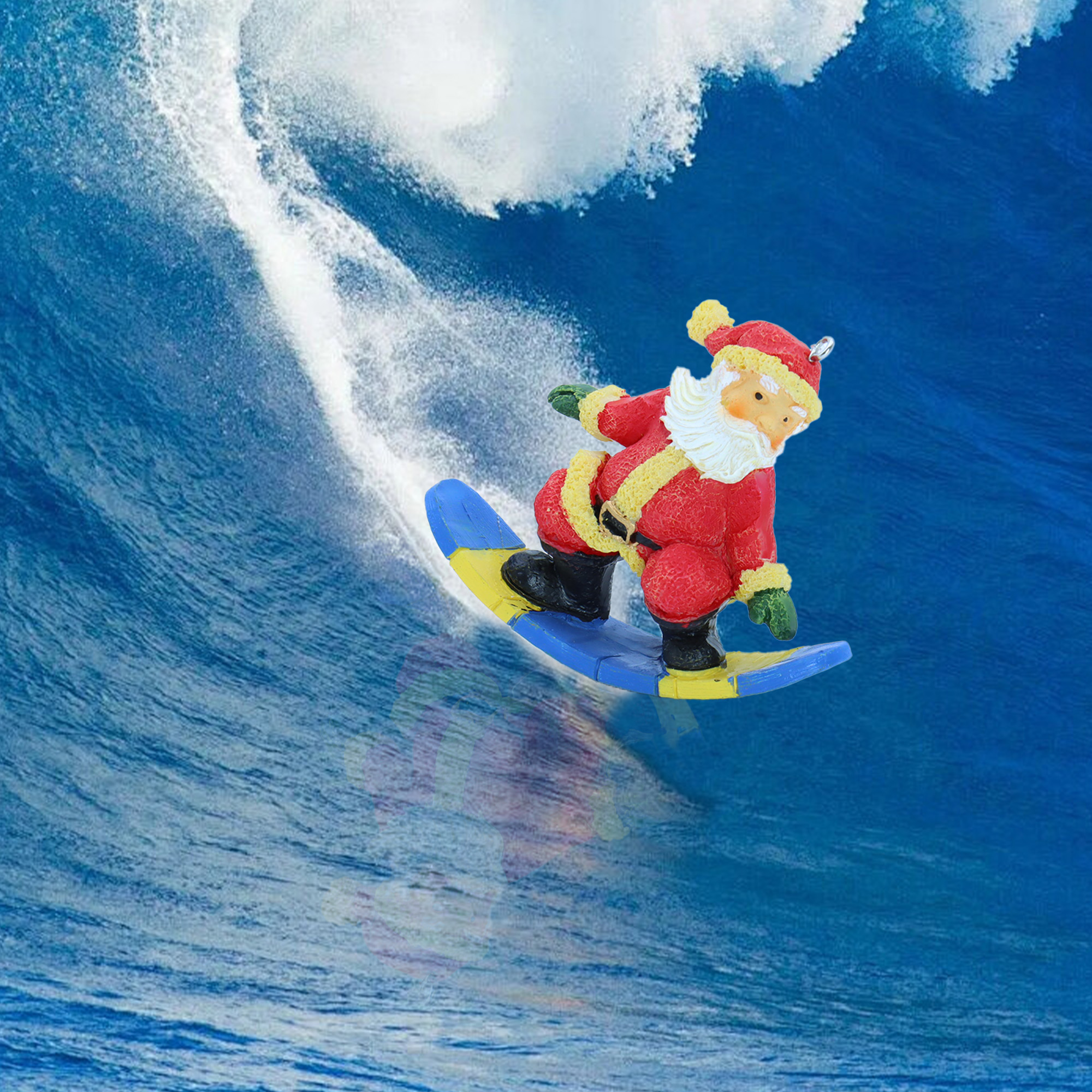 Resin Santa Claus Surfing Orna - đánh giá và giá Marine Aquarium For Sale